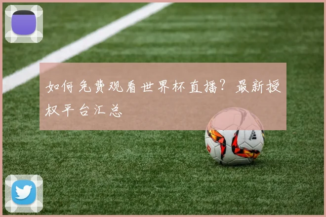 如何免费观看世界杯直播？最新授权平台汇总